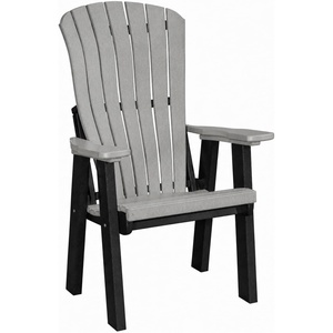 image:imageDutchCrafters Comfy Chair  Amish Made HDPE Outdoor Patio Lounge Chair Weather Resistant Porch Seating Furniture Outdoor Chair for Patio Deck Garden amp Backyard Weatherwood amp Tudor BrownLight Gray  Black