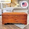 image:imageDutchCrafters 35 Solid Cedar Hope Chest with Lock amp Key  Small Aromatic Red Cedar Lined Storage Trunk amp Blanket Chest Storage Bench for Bedroom Amish Made Wood Trunk Made in USA