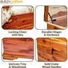 image:imageDutchCrafters 35 Solid Cedar Hope Chest with Lock amp Key  Small Aromatic Red Cedar Lined Storage Trunk amp Blanket Chest Storage Bench for Bedroom Amish Made Wood Trunk Made in USA