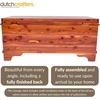image:imageDutchCrafters 35 Solid Cedar Hope Chest with Lock amp Key  Small Aromatic Red Cedar Lined Storage Trunk amp Blanket Chest Storage Bench for Bedroom Amish Made Wood Trunk Made in USA