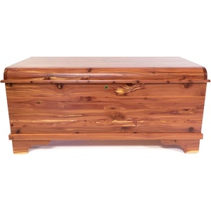 image:imageDutchCrafters 35 Solid Cedar Hope Chest with Lock amp Key  Small Aromatic Red Cedar Lined Storage Trunk amp Blanket Chest Storage Bench for Bedroom Amish Made Wood Trunk Made in USA