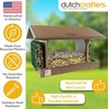 image:imageDutchCrafters Large Plastic Poly Hopper Bird Feeder with Two Suet Cages Bird Feeders for Outdoors for Food or Seed Gray amp Bright Red  Post MountHanging  Tudor Brown  Weatherwood