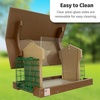image:imageDutchCrafters Large Plastic Poly Hopper Bird Feeder with Two Suet Cages Bird Feeders for Outdoors for Food or Seed Gray amp Bright Red  Post MountHanging  Tudor Brown  Weatherwood
