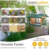 image:imageDutchCrafters Large Plastic Poly Hopper Bird Feeder with Two Suet Cages Bird Feeders for Outdoors for Food or Seed Gray amp Bright Red  Post MountHanging  Turf Green  Cedar