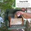 image:imageDutchCrafters Large Plastic Poly Hopper Bird Feeder with Two Suet Cages Bird Feeders for Outdoors for Food or Seed Gray amp Bright Red  Post MountHanging  Tudor Brown  Weatherwood