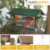 image:imageDutchCrafters Large Plastic Poly Hopper Bird Feeder with Two Suet Cages Bird Feeders for Outdoors for Food or Seed Gray amp Bright Red  Post MountHanging  Tudor Brown  Weatherwood