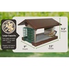 image:imageDutchCrafters Large Plastic Poly Hopper Bird Feeder with Two Suet Cages Bird Feeders for Outdoors for Food or Seed Gray amp Bright Red  Post MountPost Mount  Gray  Bright Red
