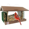 image:imageDutchCrafters Large Plastic Poly Hopper Bird Feeder with Two Suet Cages Bird Feeders for Outdoors for Food or Seed Gray amp Bright Red  Post MountHanging  Tudor Brown  Weatherwood