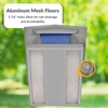 image:imageDutchCrafters Plastic Hanging Hopper Bird Feeder Small Bird Feeders for Outdoors Suitable for Bird Food Bird Seed Mealworm Small Turf Green amp WeatherwoodLight Gray  Blue