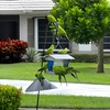 image:imageDutchCrafters Plastic Hanging Hopper Bird Feeder Small Bird Feeders for Outdoors Suitable for Bird Food Bird Seed Mealworm Small Turf Green amp WeatherwoodLight Gray  Blue