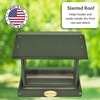 image:imageDutchCrafters Plastic Hanging Hopper Bird Feeder Small Bird Feeders for Outdoors Suitable for Bird Food Bird Seed Mealworm Small Turf Green amp WeatherwoodTurf Green