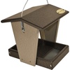 image:imageDutchCrafters Plastic Hanging Hopper Bird Feeder Small Bird Feeders for Outdoors Suitable for Bird Food Bird Seed Mealworm Small Turf Green amp WeatherwoodMilwaukee Brown  Weatherwood