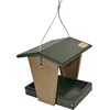 image:imageDutchCrafters Plastic Hanging Hopper Bird Feeder Small Bird Feeders for Outdoors Suitable for Bird Food Bird Seed Mealworm Small Turf Green amp WeatherwoodTurf Green  Weatherwood