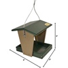 image:imageDutchCrafters Plastic Hanging Hopper Bird Feeder Small Bird Feeders for Outdoors Suitable for Bird Food Bird Seed Mealworm Small Turf Green amp WeatherwoodTurf Green  Weatherwood