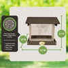 image:imageDutchCrafters Plastic Hanging Hopper Bird Feeder Small Bird Feeders for Outdoors Suitable for Bird Food Bird Seed Mealworm Small Turf Green amp WeatherwoodMilwaukee Brown  Weatherwood