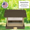 image:imageDutchCrafters Plastic Hanging Hopper Bird Feeder Small Bird Feeders for Outdoors Suitable for Bird Food Bird Seed Mealworm Small Turf Green amp WeatherwoodMilwaukee Brown  Weatherwood