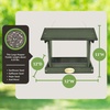 image:imageDutchCrafters Plastic Hanging Hopper Bird Feeder Small Bird Feeders for Outdoors Suitable for Bird Food Bird Seed Mealworm Small Turf Green amp WeatherwoodTurf Green