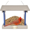 image:imageDutchCrafters Plastic Hanging Hopper Bird Feeder Small Bird Feeders for Outdoors Suitable for Bird Food Bird Seed Mealworm Small Turf Green amp WeatherwoodLight Gray  Blue
