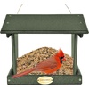 image:imageDutchCrafters Plastic Hanging Hopper Bird Feeder Small Bird Feeders for Outdoors Suitable for Bird Food Bird Seed Mealworm Small Turf Green amp WeatherwoodTurf Green