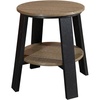 image:imageDutchCrafters Round End Stand  Amish Made HDPE Weather Resistant Outdoor Side Table for Patio Porch amp Deck Durable Polyethylene Accent Table for Outdoor Seating Areas Light Gray amp BlackWeatherwood  Black