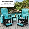 image:imageDutchCrafters Comfy Balcony Glider Chair  Amish Made HDPE Outdoor Glider Chair Porch Glider Seating Weather Resistant Patio Glider Furniture for Balcony Deck amp Front Porch Cedar amp BlackWeatherwood  Tudor Brown