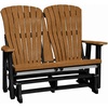 image:imageDutchCrafters Comfy 4ft Glider  Amish Made HDPE Outdoor Glider Bench Weather Resistant Patio amp Porch Glider Seating Furniture for Garden Deck amp Backyard Light Gray amp BlackCedar  Black