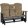 image:imageDutchCrafters Comfy 5ft Glider  Amish Made HDPE Outdoor Glider Bench Weather Resistant Patio amp Porch Seating Furniture for Outdoor Living Spaces Weatherwood amp BlackWeatherwood  Black