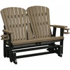image:imageDutchCrafters Fan Back 4ft Glider  Amish Made HDPE Outdoor Glider Bench Patio Glider Weather Resistant Porch Glider with Fan Back Design Durable Poly Lumber Furniture Light Gray amp BlackWeatherwood  Black