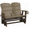 image:imageDutchCrafters Fan Back 4ft Glider  Amish Made HDPE Outdoor Glider Bench Patio Glider Weather Resistant Porch Glider with Fan Back Design Durable Poly Lumber Furniture Light Gray amp BlackWeatherwood  Tudor Brown