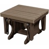 image:imageDutchCrafters Ottoman  Amish Made HDPE Outdoor Weather Resistant Patio Footrest Furniture for Porch Deck amp Backyard Relaxation Light Gray amp BlackWeatherwood  Tudor Brown