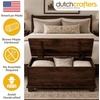 image:imageDutchCrafters 36 Solid Brown Maple Wood Chest Soft Close Hinge Cedar Lined Bottom Amish Made in USA