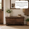 image:imageDutchCrafters 36 Solid Brown Maple Wood Chest Soft Close Hinge Cedar Lined Bottom Amish Made in USA