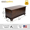 image:imageDutchCrafters 36 Solid Brown Maple Wood Chest Soft Close Hinge Cedar Lined Bottom Amish Made in USA